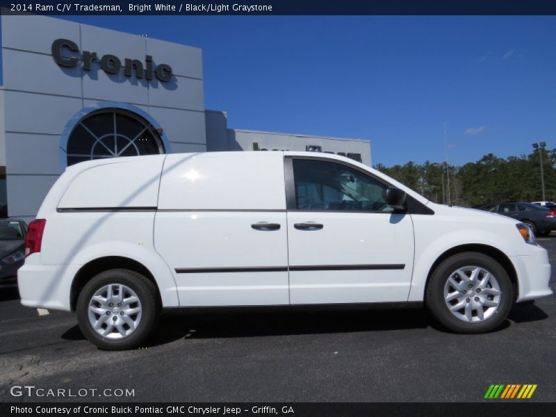 Bright White / Black/Light Graystone 2014 Ram C/V Tradesman