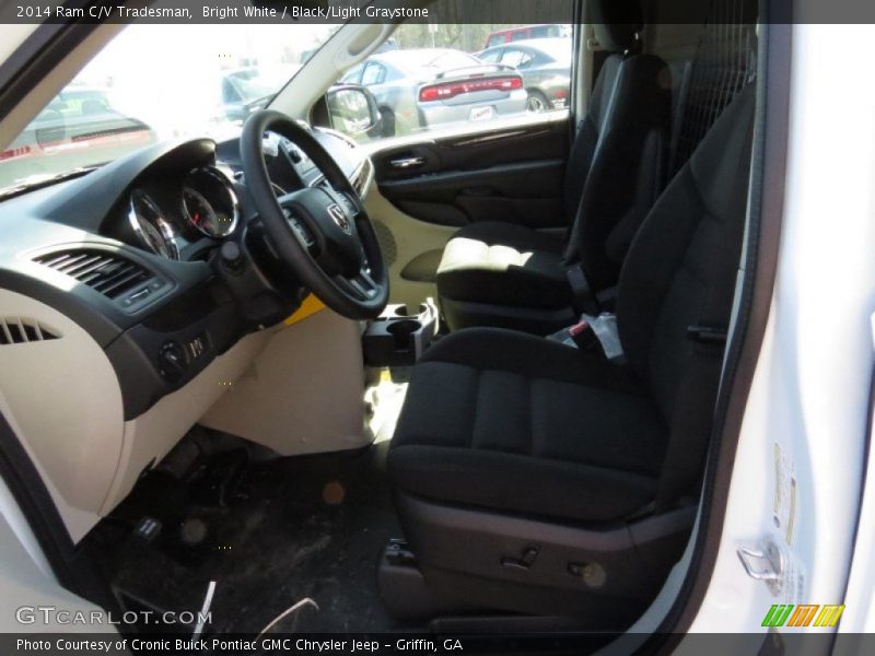 Bright White / Black/Light Graystone 2014 Ram C/V Tradesman