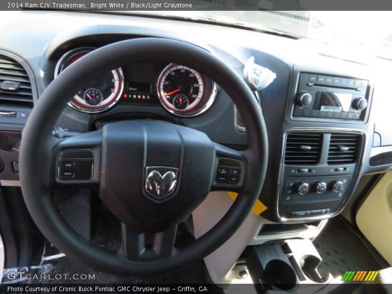 Bright White / Black/Light Graystone 2014 Ram C/V Tradesman