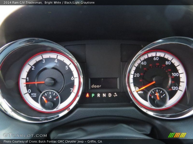 Bright White / Black/Light Graystone 2014 Ram C/V Tradesman