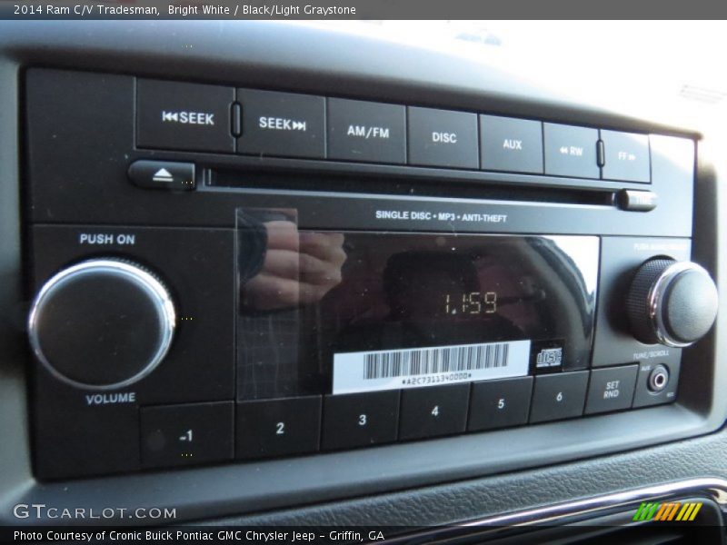 Bright White / Black/Light Graystone 2014 Ram C/V Tradesman