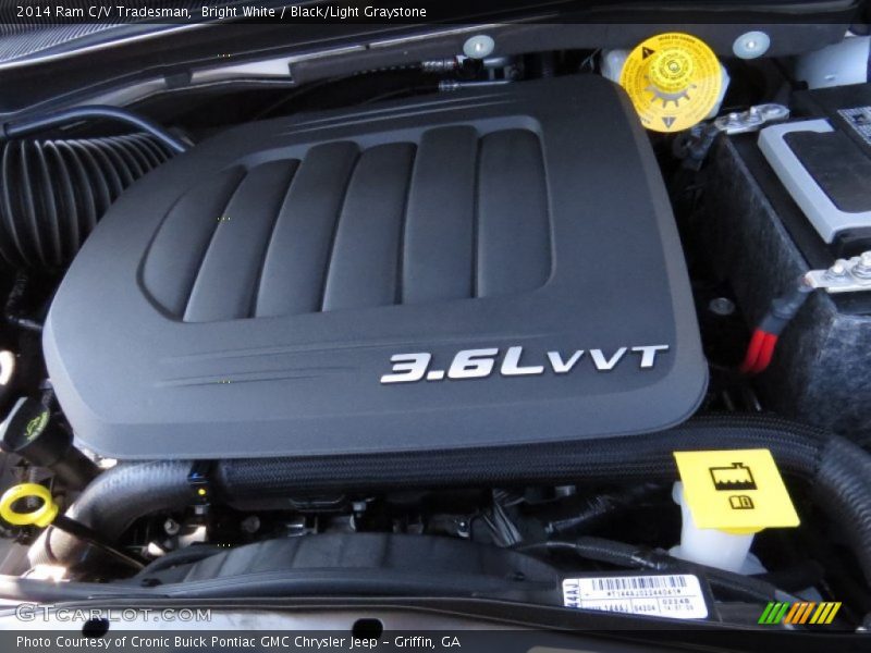 Bright White / Black/Light Graystone 2014 Ram C/V Tradesman