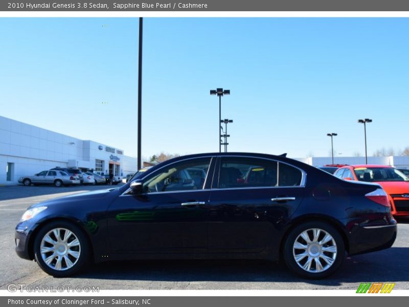 Sapphire Blue Pearl / Cashmere 2010 Hyundai Genesis 3.8 Sedan