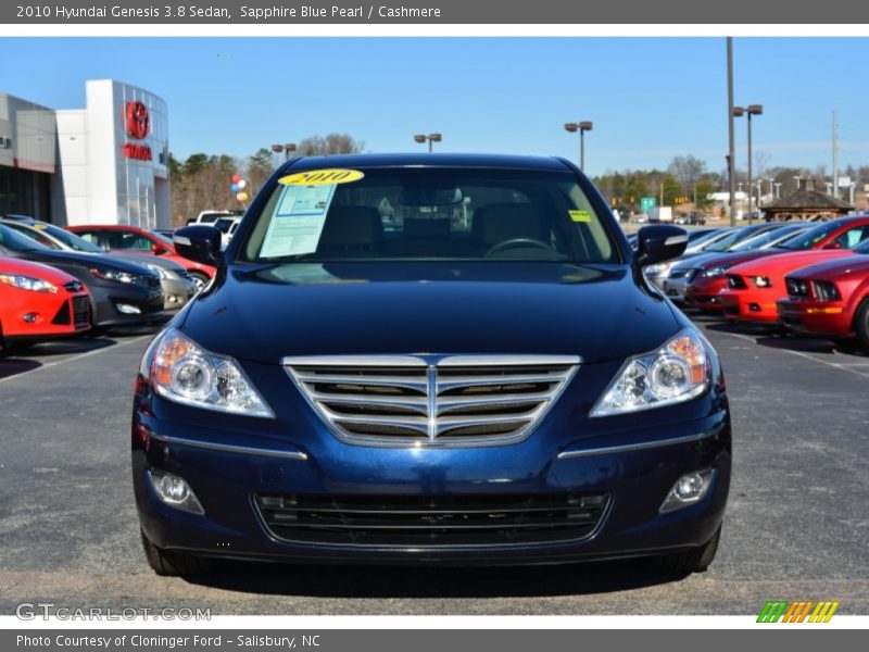 Sapphire Blue Pearl / Cashmere 2010 Hyundai Genesis 3.8 Sedan