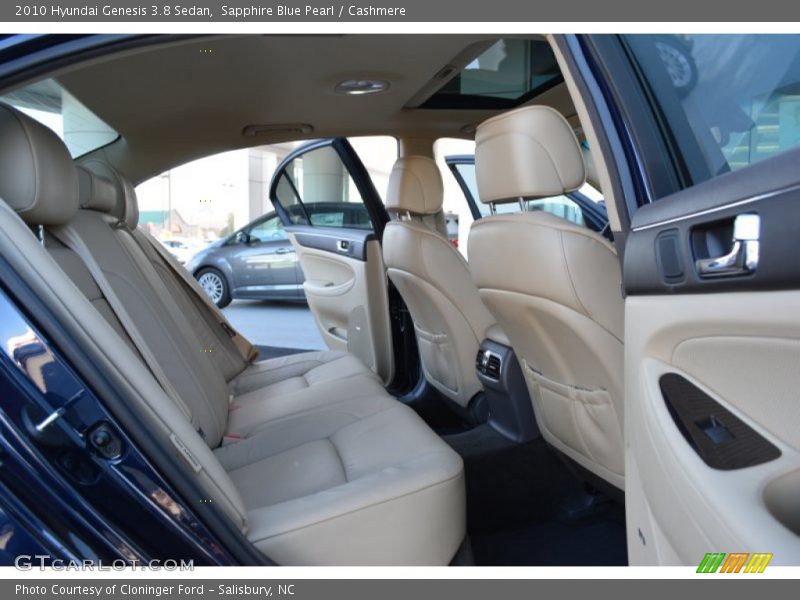 Rear Seat of 2010 Genesis 3.8 Sedan