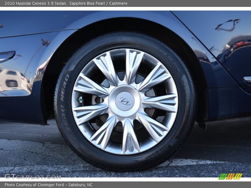 Sapphire Blue Pearl / Cashmere 2010 Hyundai Genesis 3.8 Sedan