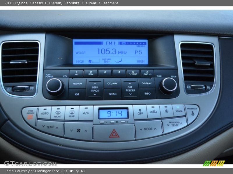 Sapphire Blue Pearl / Cashmere 2010 Hyundai Genesis 3.8 Sedan