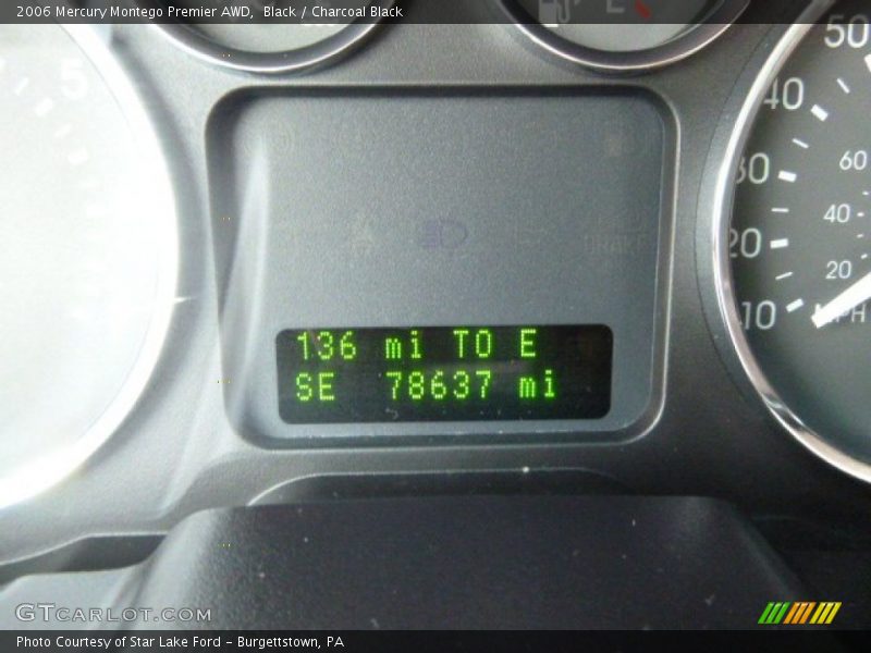 Black / Charcoal Black 2006 Mercury Montego Premier AWD