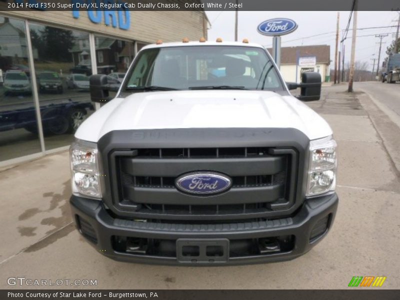 Oxford White / Steel 2014 Ford F350 Super Duty XL Regular Cab Dually Chassis