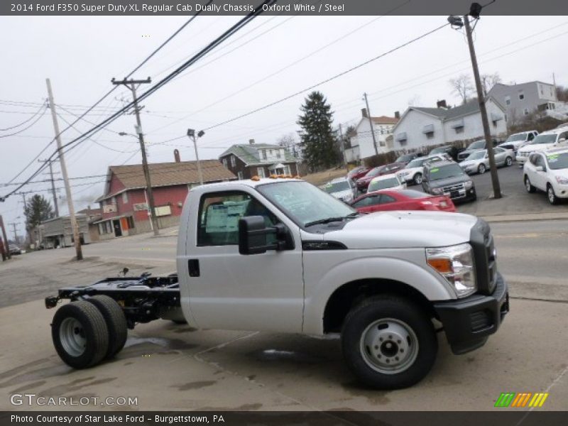 Oxford White / Steel 2014 Ford F350 Super Duty XL Regular Cab Dually Chassis