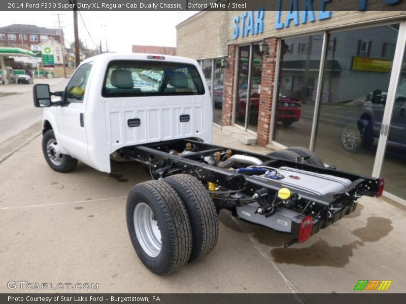 Oxford White / Steel 2014 Ford F350 Super Duty XL Regular Cab Dually Chassis