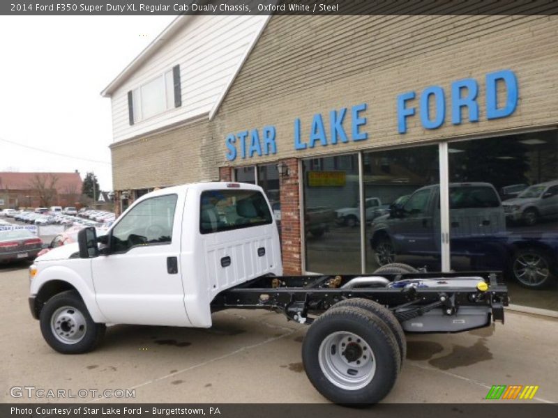 Oxford White / Steel 2014 Ford F350 Super Duty XL Regular Cab Dually Chassis