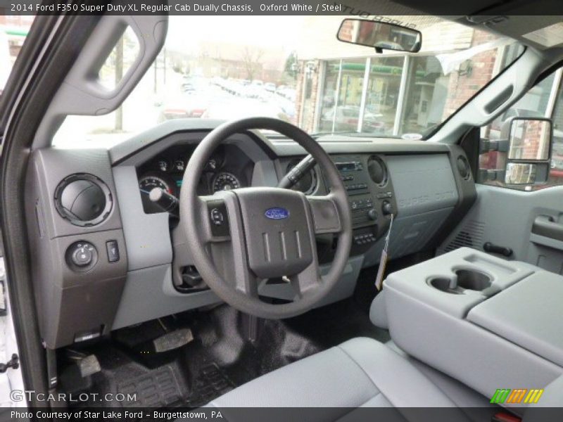 Oxford White / Steel 2014 Ford F350 Super Duty XL Regular Cab Dually Chassis