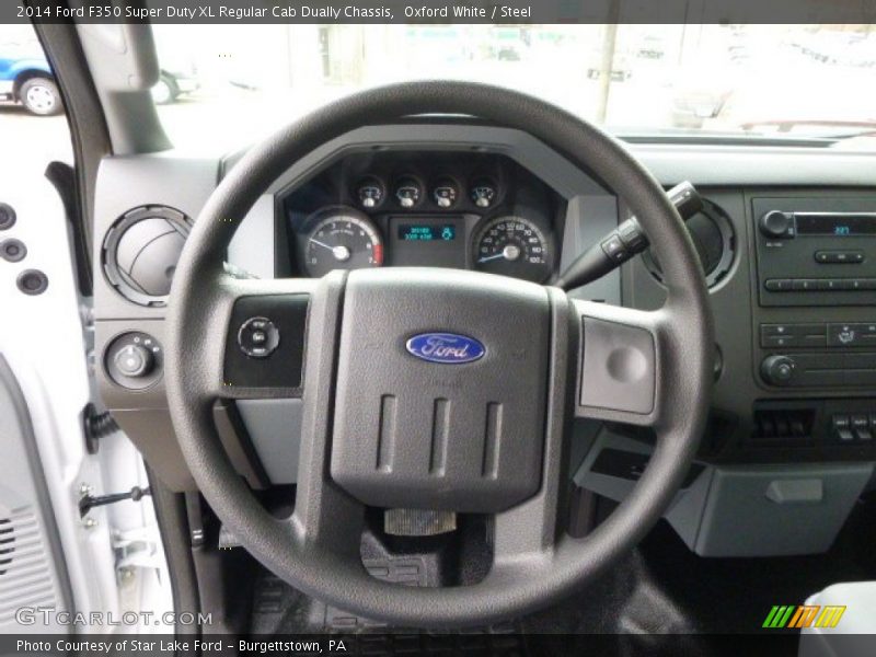Oxford White / Steel 2014 Ford F350 Super Duty XL Regular Cab Dually Chassis