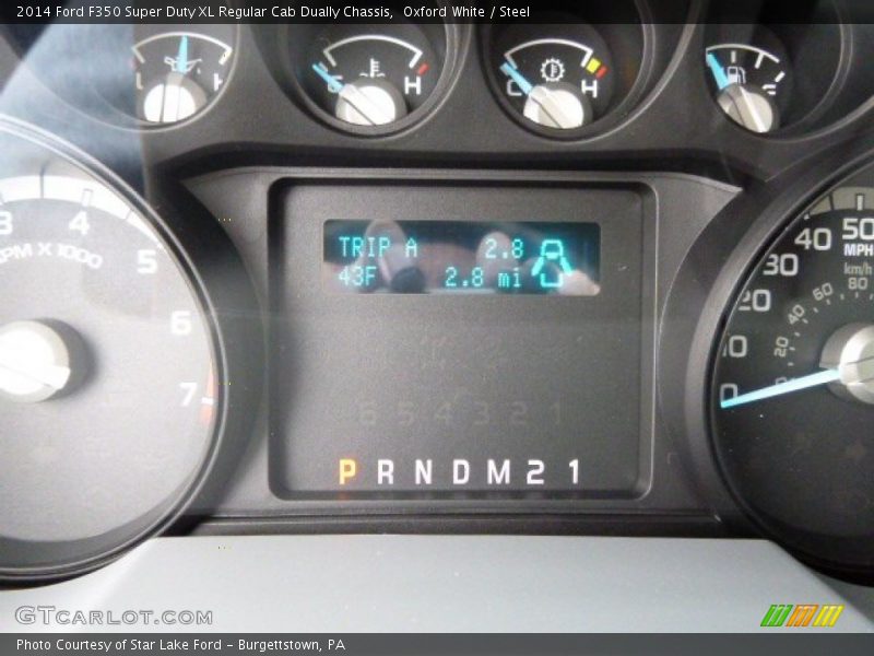 Oxford White / Steel 2014 Ford F350 Super Duty XL Regular Cab Dually Chassis