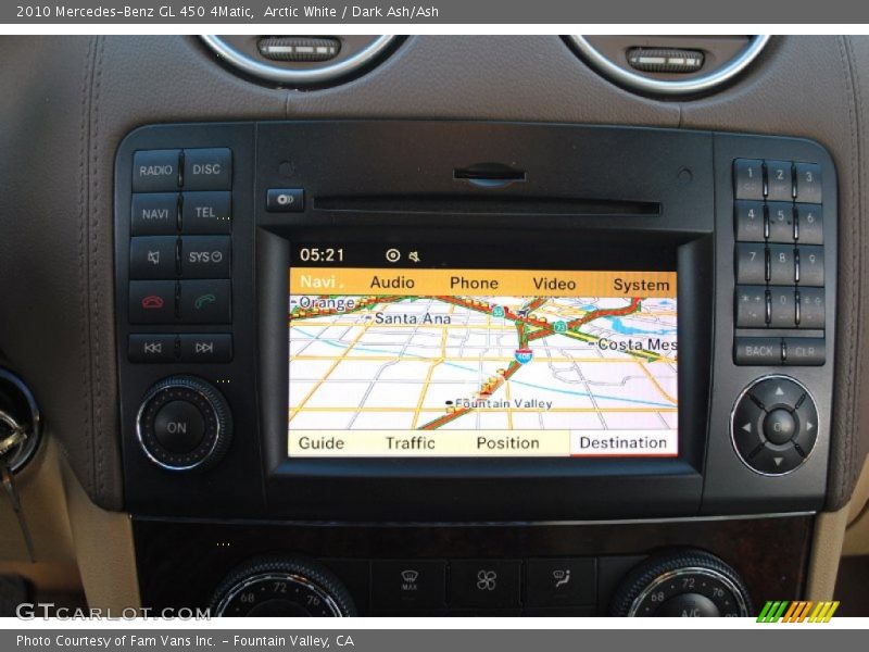 Arctic White / Dark Ash/Ash 2010 Mercedes-Benz GL 450 4Matic