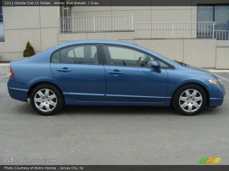 Atomic Blue Metallic / Gray 2011 Honda Civic LX Sedan