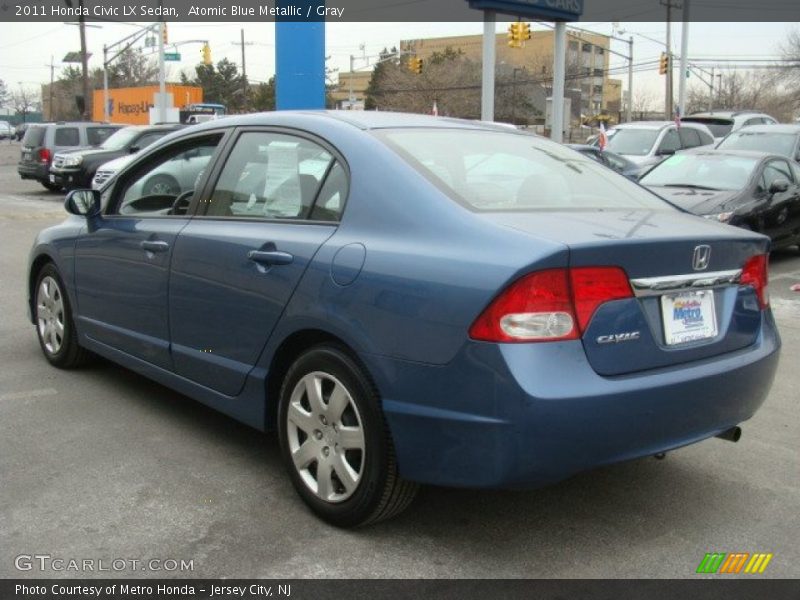 Atomic Blue Metallic / Gray 2011 Honda Civic LX Sedan