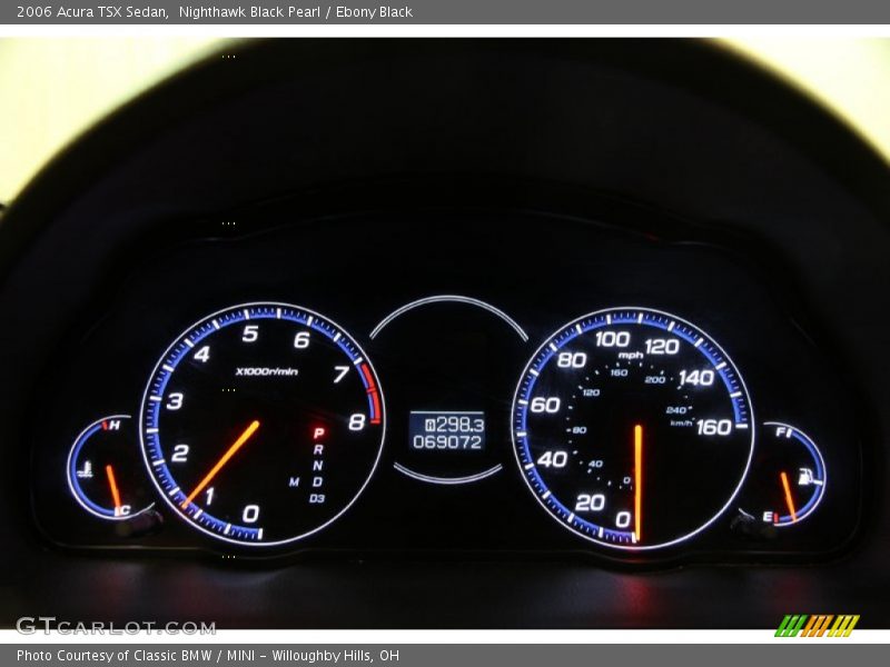 Nighthawk Black Pearl / Ebony Black 2006 Acura TSX Sedan