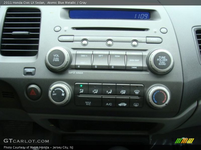 Atomic Blue Metallic / Gray 2011 Honda Civic LX Sedan