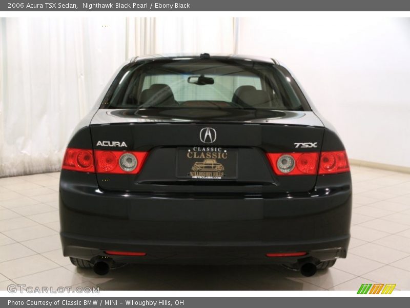 Nighthawk Black Pearl / Ebony Black 2006 Acura TSX Sedan