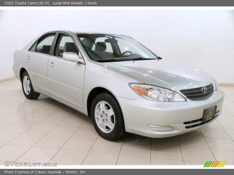 Lunar Mist Metallic / Stone 2003 Toyota Camry SE V6