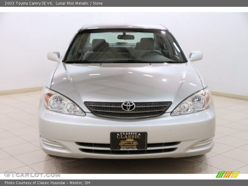 Lunar Mist Metallic / Stone 2003 Toyota Camry SE V6