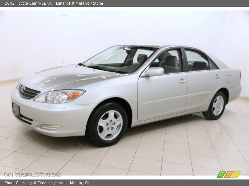Lunar Mist Metallic / Stone 2003 Toyota Camry SE V6