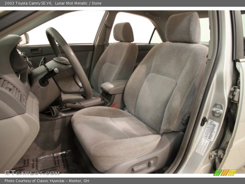 Lunar Mist Metallic / Stone 2003 Toyota Camry SE V6
