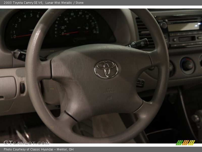 Lunar Mist Metallic / Stone 2003 Toyota Camry SE V6