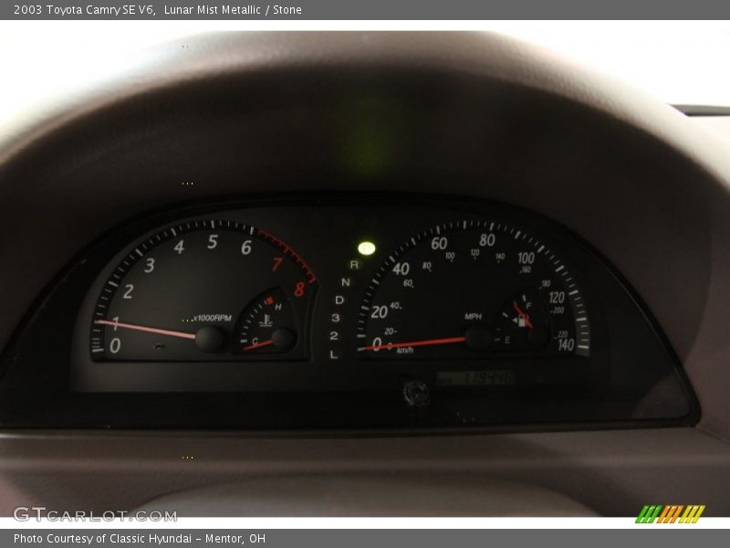 Lunar Mist Metallic / Stone 2003 Toyota Camry SE V6