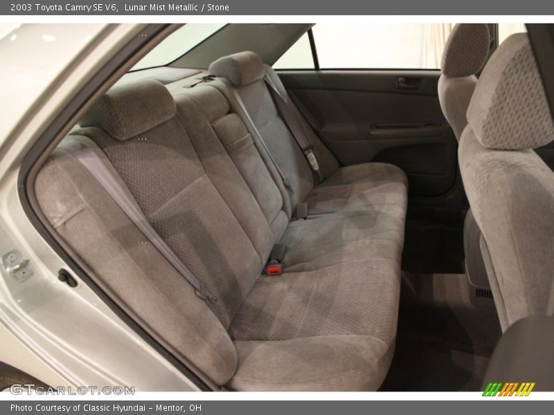 Lunar Mist Metallic / Stone 2003 Toyota Camry SE V6