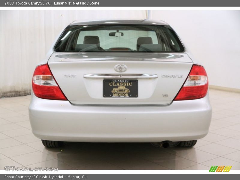 Lunar Mist Metallic / Stone 2003 Toyota Camry SE V6