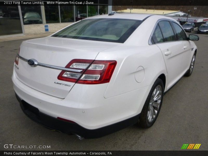 White Platinum Tri-Coat / Dune 2013 Ford Taurus Limited