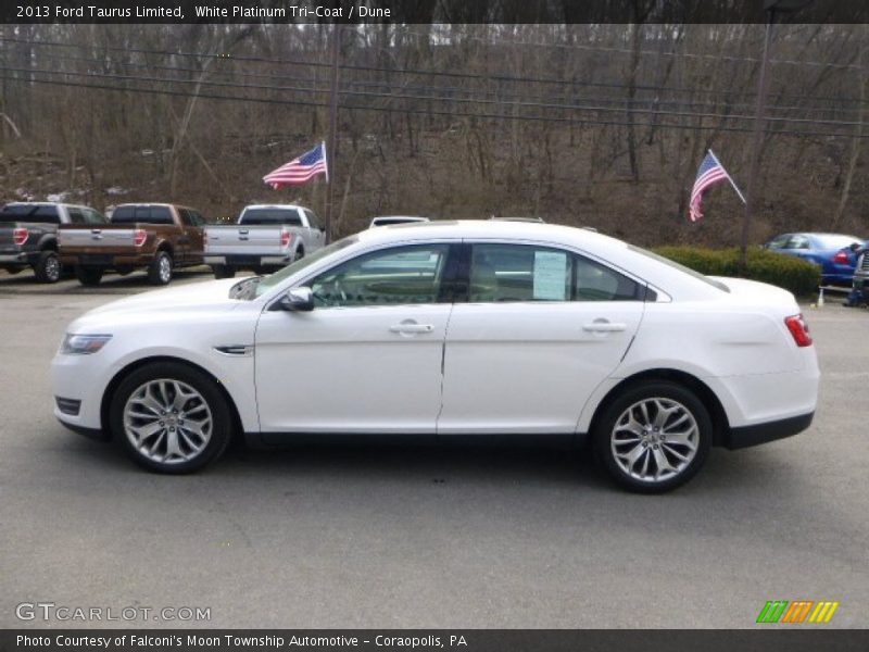 White Platinum Tri-Coat / Dune 2013 Ford Taurus Limited