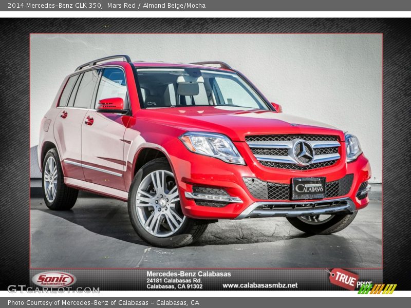 Mars Red / Almond Beige/Mocha 2014 Mercedes-Benz GLK 350