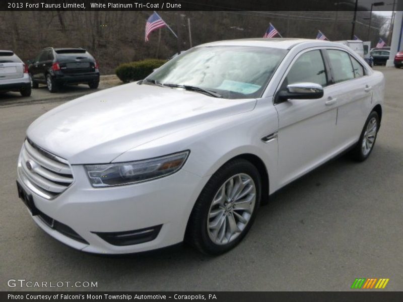 White Platinum Tri-Coat / Dune 2013 Ford Taurus Limited