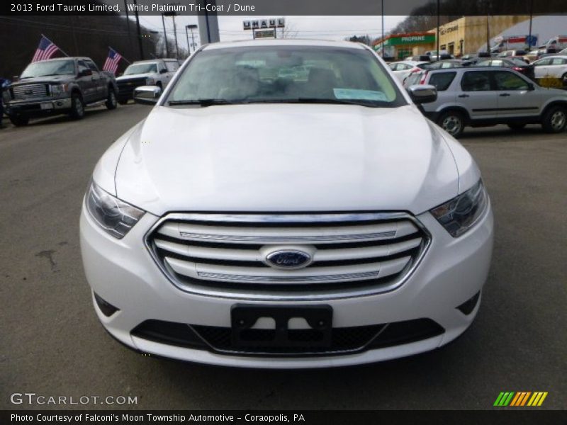 White Platinum Tri-Coat / Dune 2013 Ford Taurus Limited