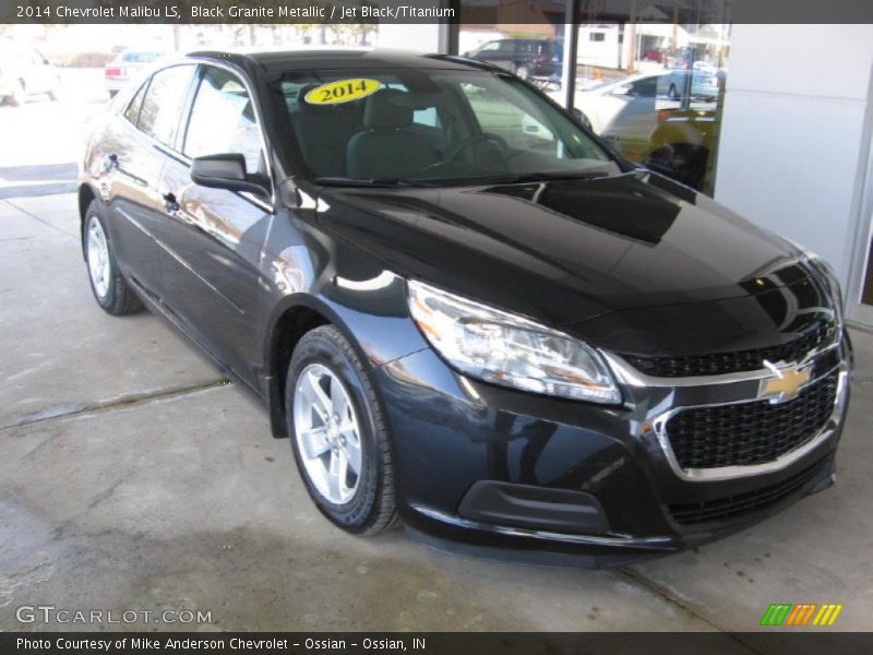 Black Granite Metallic / Jet Black/Titanium 2014 Chevrolet Malibu LS