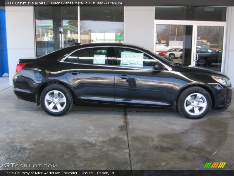 Black Granite Metallic / Jet Black/Titanium 2014 Chevrolet Malibu LS