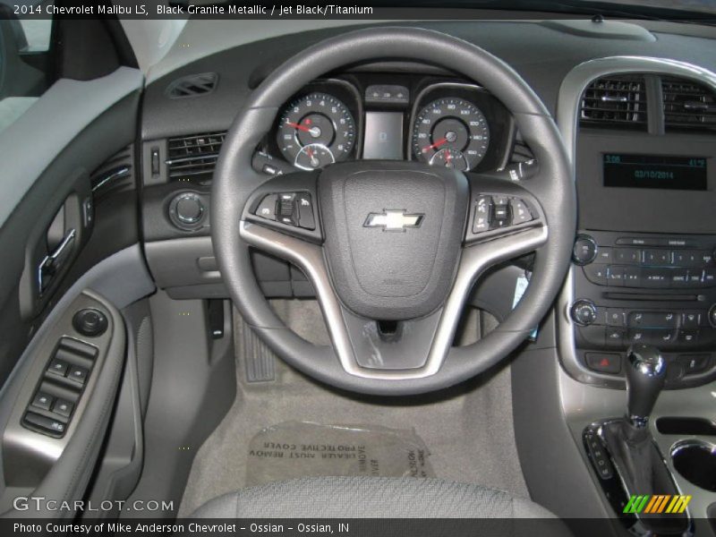 Black Granite Metallic / Jet Black/Titanium 2014 Chevrolet Malibu LS