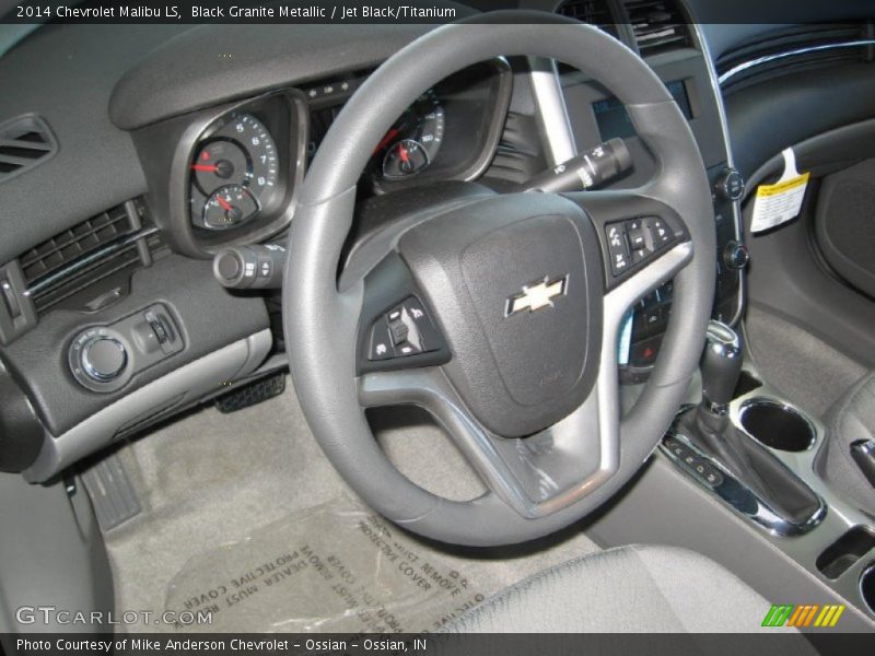Black Granite Metallic / Jet Black/Titanium 2014 Chevrolet Malibu LS