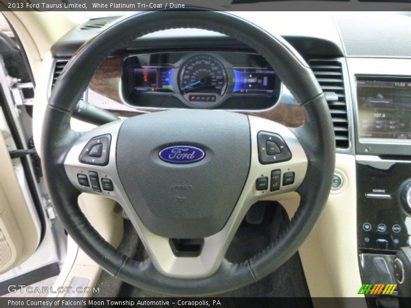White Platinum Tri-Coat / Dune 2013 Ford Taurus Limited