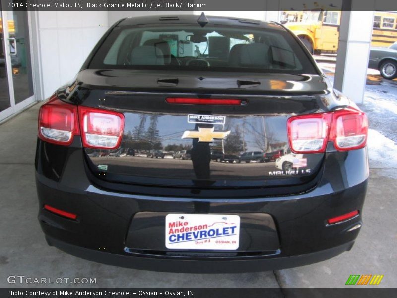 Black Granite Metallic / Jet Black/Titanium 2014 Chevrolet Malibu LS