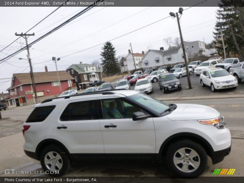 Oxford White / Medium Light Stone 2014 Ford Explorer 4WD