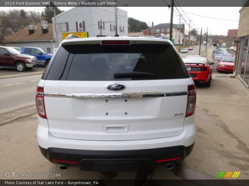 Oxford White / Medium Light Stone 2014 Ford Explorer 4WD