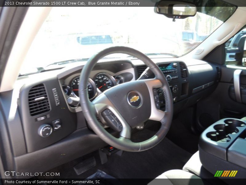 Blue Granite Metallic / Ebony 2013 Chevrolet Silverado 1500 LT Crew Cab
