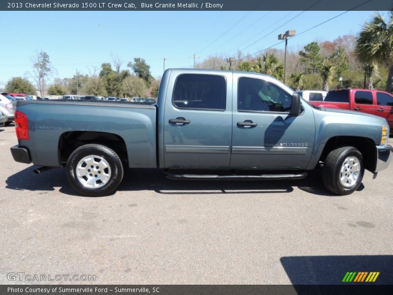 Blue Granite Metallic / Ebony 2013 Chevrolet Silverado 1500 LT Crew Cab