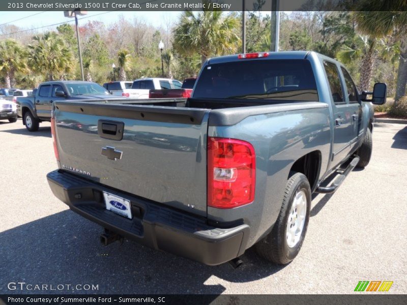 Blue Granite Metallic / Ebony 2013 Chevrolet Silverado 1500 LT Crew Cab