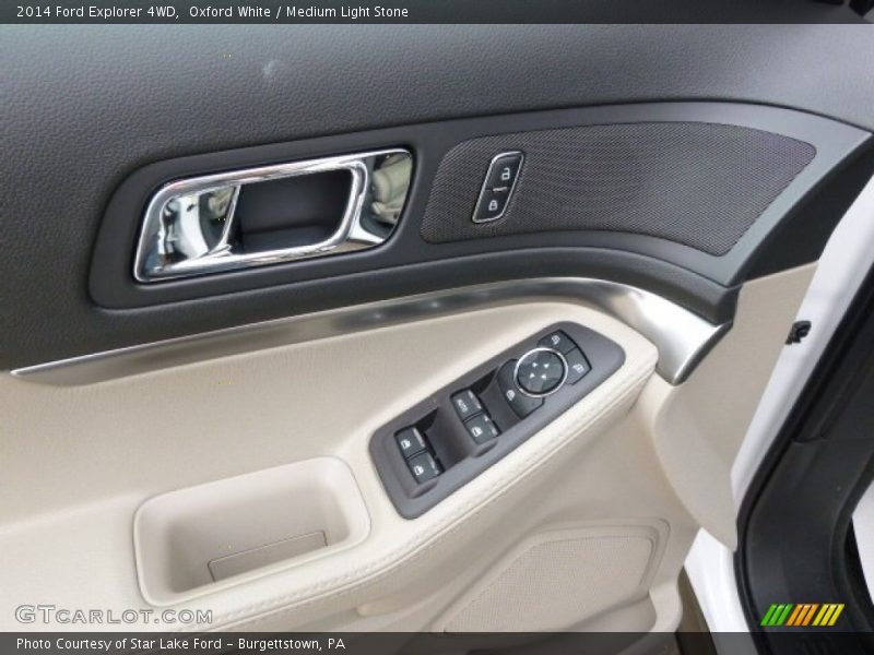 Oxford White / Medium Light Stone 2014 Ford Explorer 4WD
